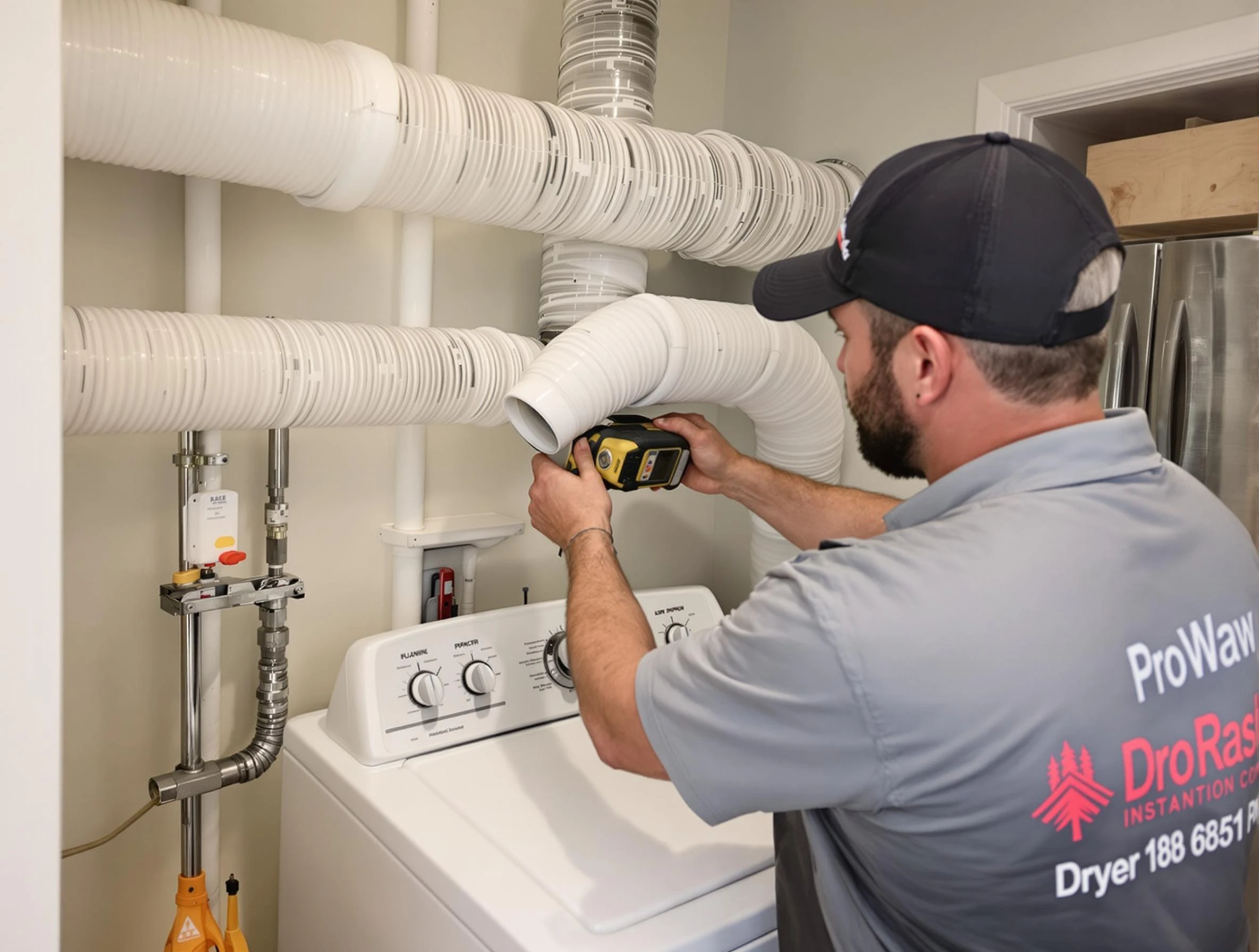Professional dryer vent hose installation by Corona Dryer Vent Cleaning in Corona