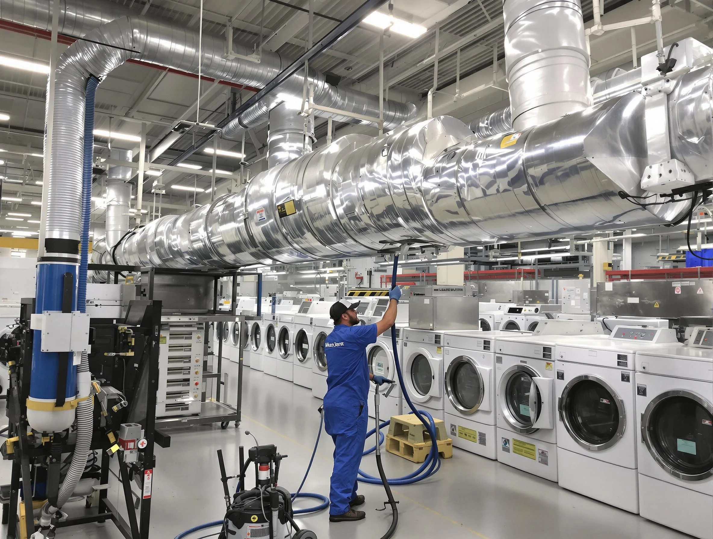 Corona Dryer Vent Cleaning team performing heavy-duty industrial dryer vent cleaning in Corona